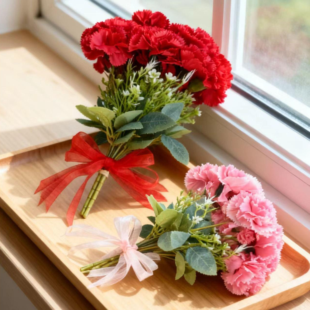 카네이션 조화 어버이날 스승의날 인테리어 꽃다발 2묶음 14송이 12,900원