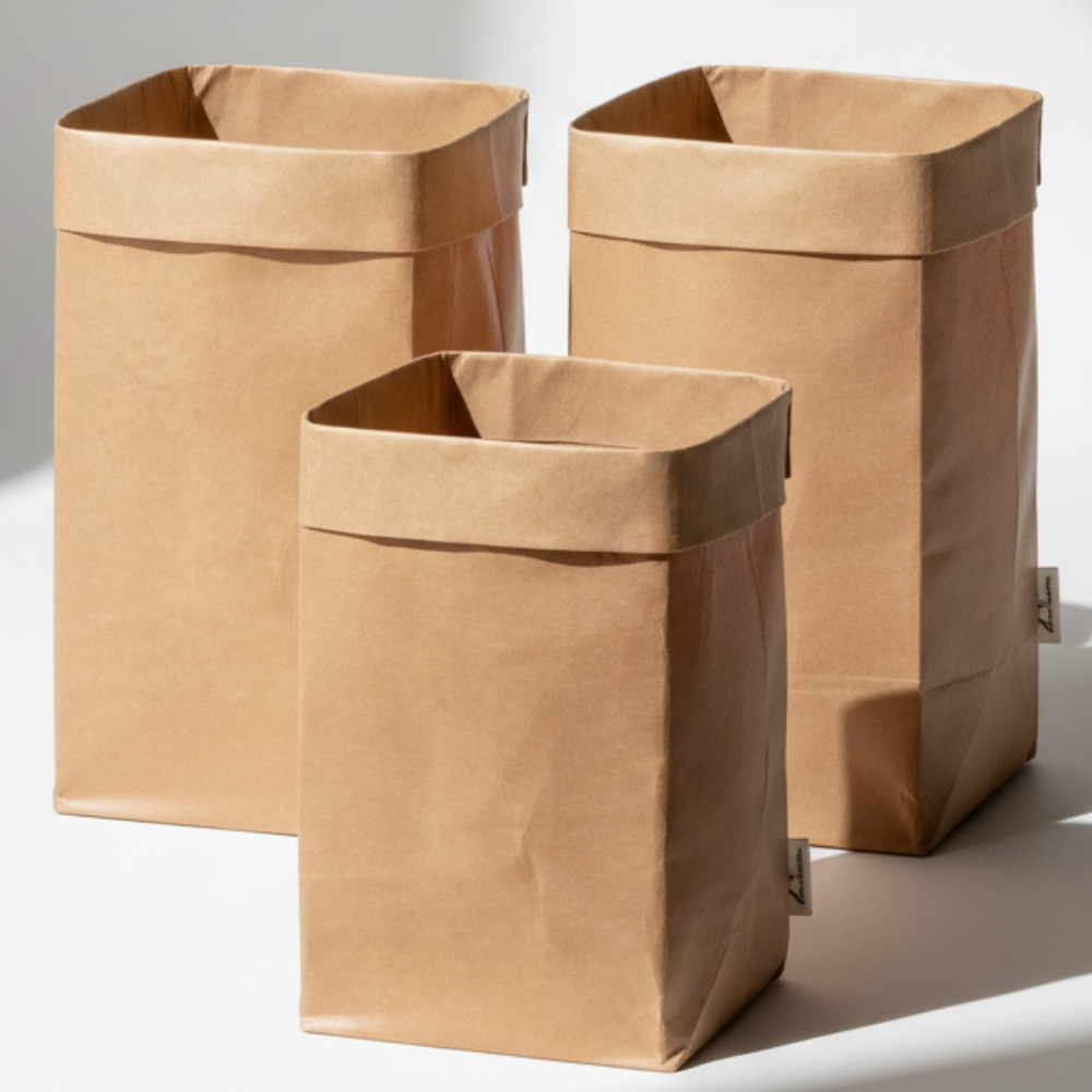 조온하루 냉장고정리 냉장고 크라프트 다용도 수납 페이퍼백, M, 3개, 현재가 10,000원