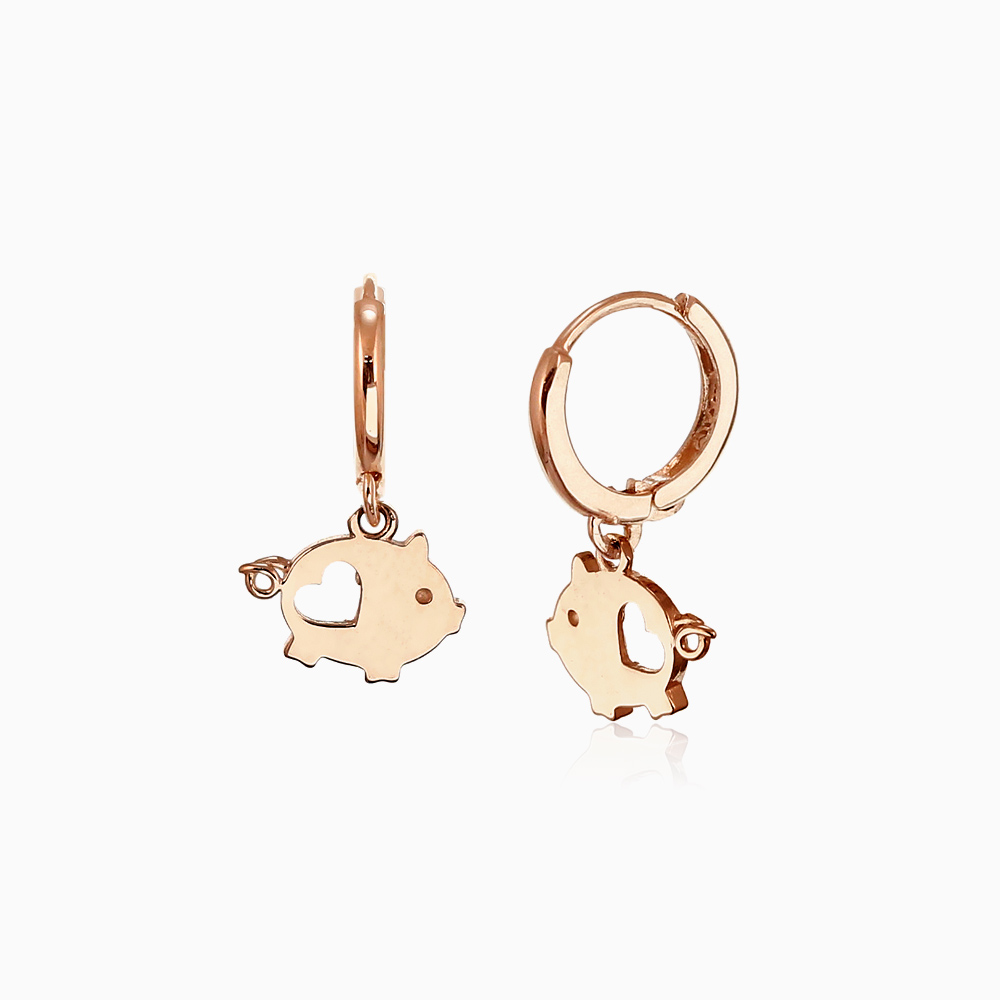 14K 금 귀걸이 하트 베이비 복 돼지_ENHL4901 Gold Earrings Gift 497,000원