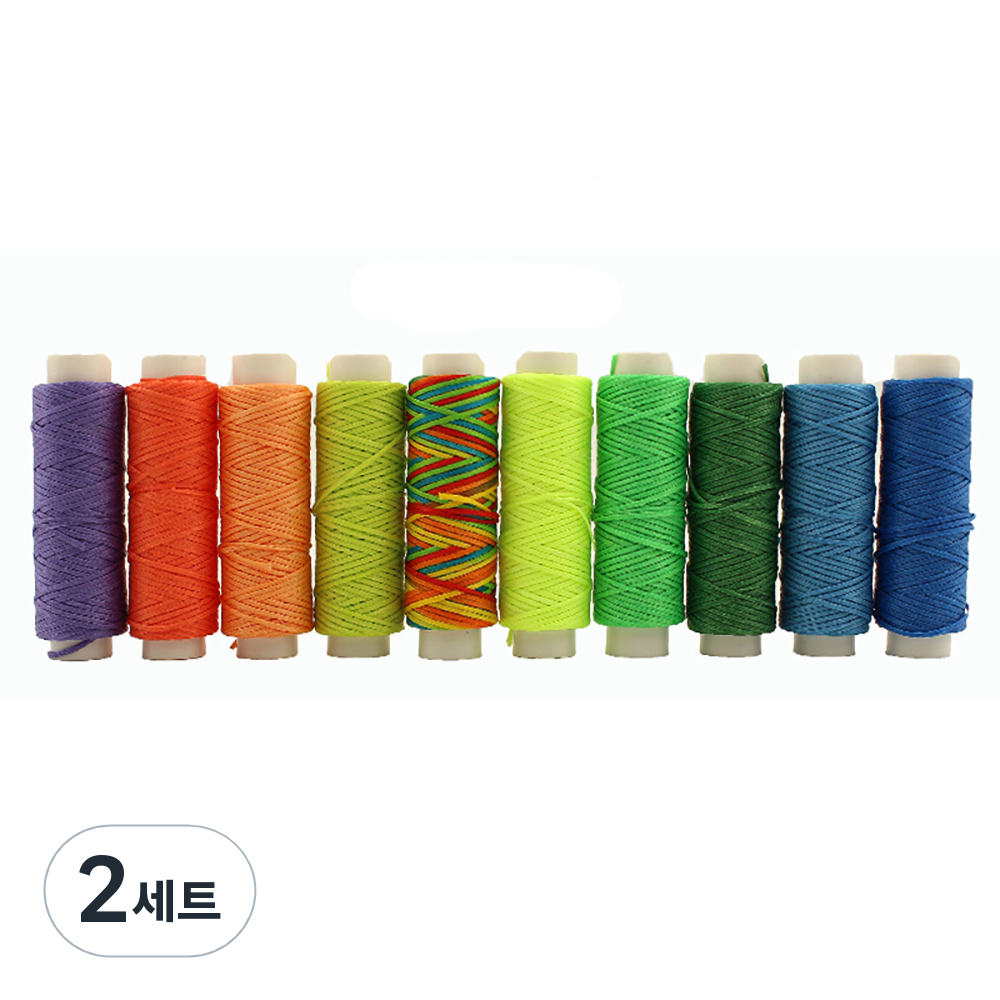 코히모 가죽공예 왁스실 3W201 1mm 10p, 7호, 2개 17,900원