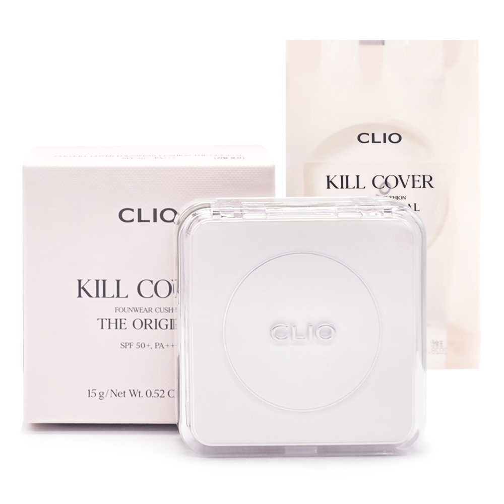 클리오 킬커버 파운웨어 쿠션 디 오리지널 15g 본품+리필 24,500원