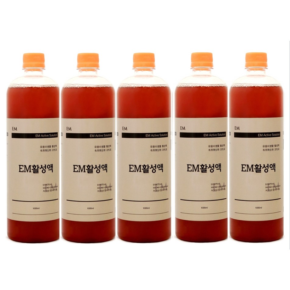 이엠그린 EM활성액 1,000ml 5병 세트 무료배송, 1L, 5개 22,520원
