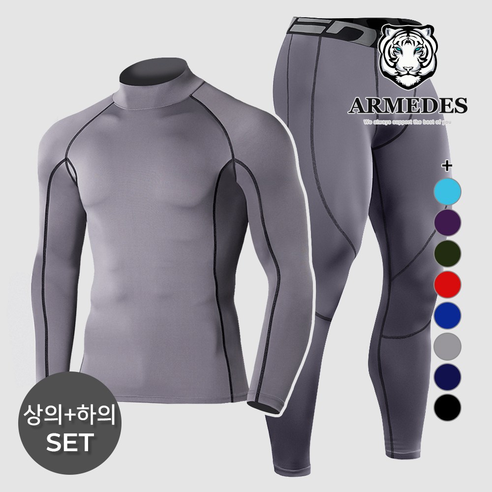 아르메데스 남성용 사계절 크로스핏 터틀상의 + 9부 바지 상하의세트 ID10511061 16,900원