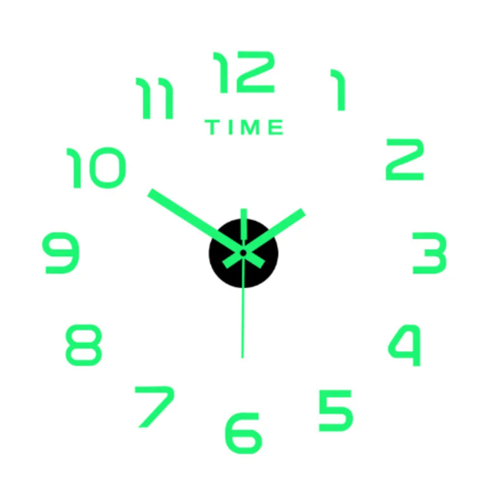 벽시계 인테리어 DIY용 야광 골드 실버 무음시계 10,700원