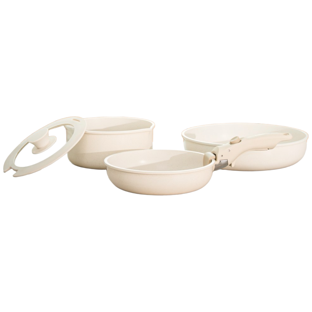 라이프스타일 매직핸들 쿡웨어 5종세트 탈부착 핸들 냄비 + 후라이팬 + 웍팬 세트 51,270원