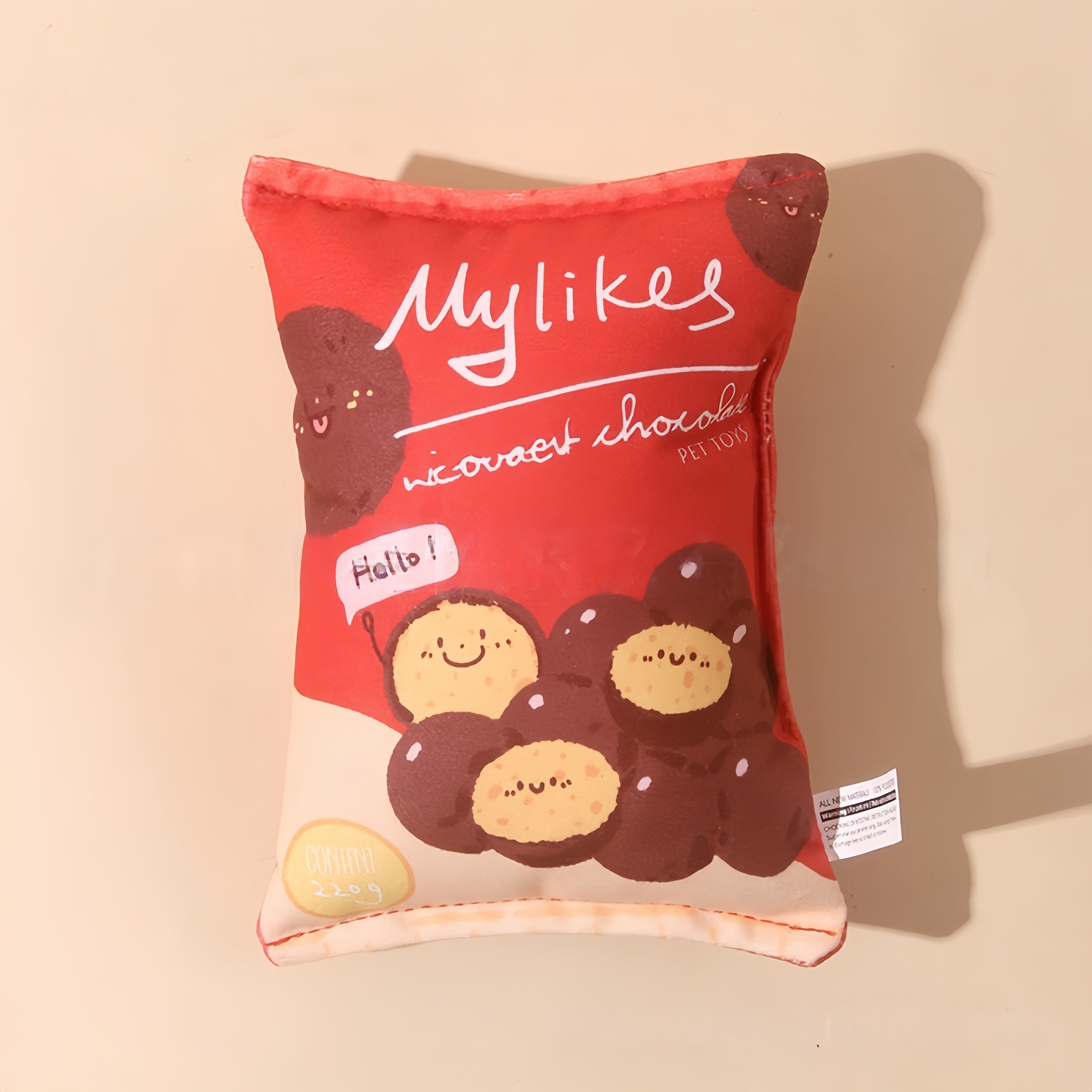 포아틀리에 강아지 장난감 감자칩 디자인 삑삑이 소리 놀이용 중소형견 대형견 공용, cookie쿠키, 1개 7,380원