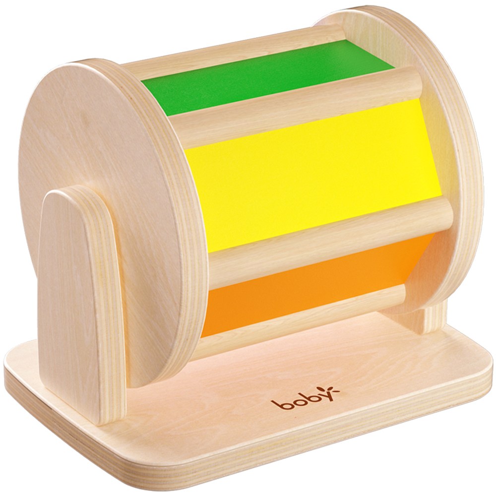 토이맘모스 몬테소리 원목 교구 스피닝 드럼 대근육 소근육 발달 베이비 토들러 가베 감각 거울 터미타임, 1개 28,800원