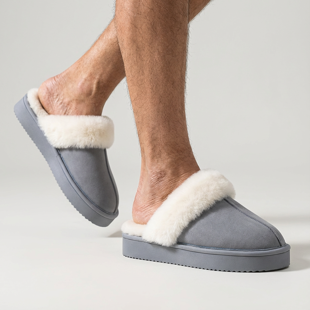 별하루하우스 남성 발편한 털 슬리퍼 방한화 키높이 통굽 24,900원