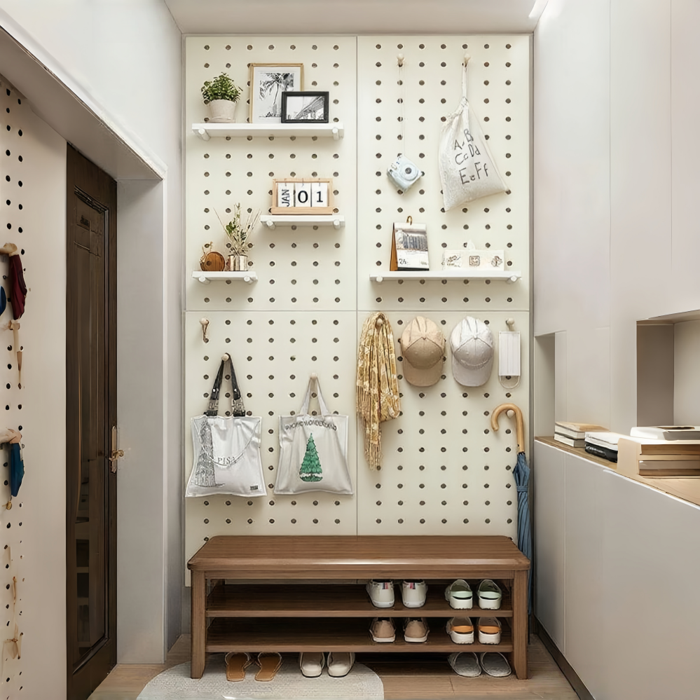 YAPOGI 인테리어 타공판 다용도 수납 선반 원목 공간활용 타공판 26,800원