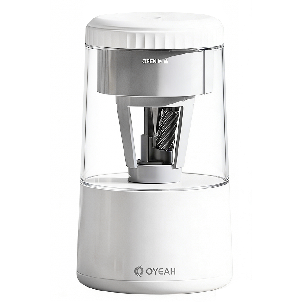 OYEAH 휴대용 전자동 상승 연필깎이 급속 충전 안전 보호, 1개, 흰색, 1개, 현재가 19,800원