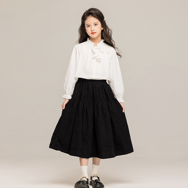 찌니미니마켓 주니어 여아 블랙 졸업식 입학식 결혼식하객룩 콩쿨 의상 롱 원피스 42,900원