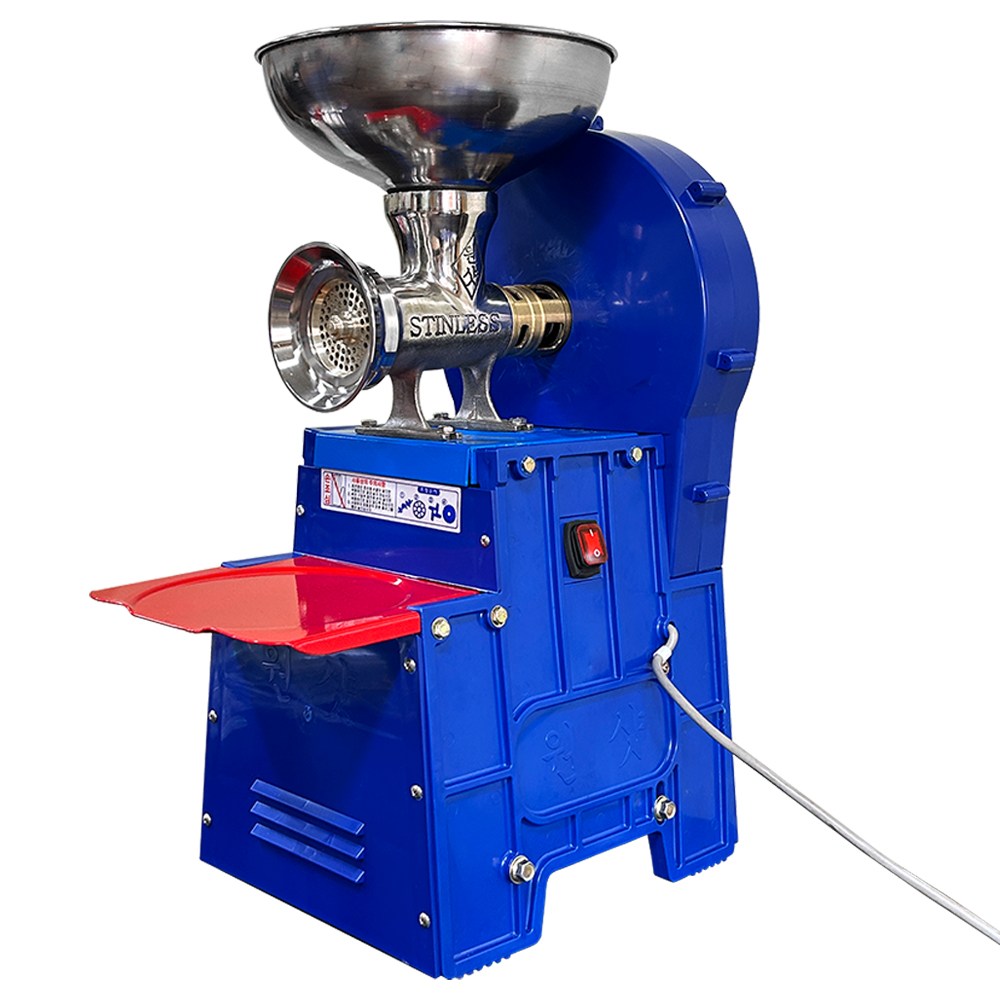 한국기계MC 정품 절삭망 2개 사은품 증정 0.5마력 양념 분쇄기 고추기계 양념분쇄기 민찌기 김장앙념 물고추기계 분쇄기 마늘가는기계 고추가는기계 김치양념 메주콩가는기계 분쇄, 0.5마력 오픈형 양념분쇄기 417,000원