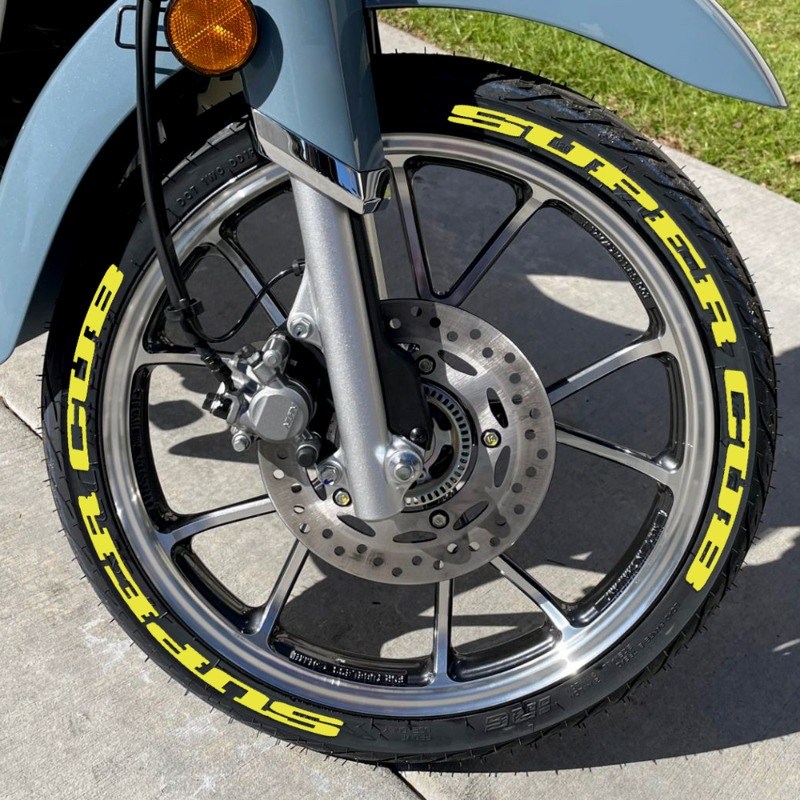 그리븐 2세대 혼다 슈퍼커브110 전용 타이어 레터링 휠 스티커 데칼, 1개 9,700원