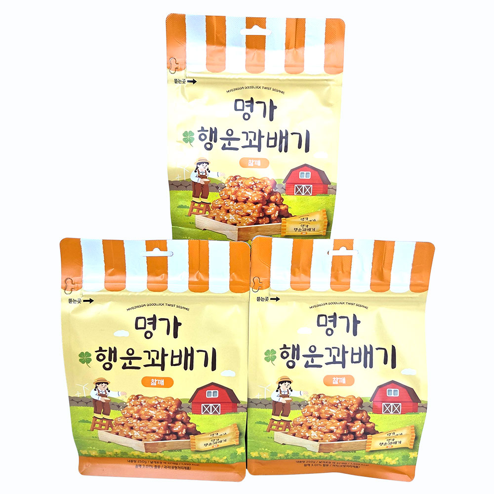 새마원 행운 명가 참깨 꽈배기 낱개 개별 포장 미니 한입 국민 효도 간식 과자 12,000원