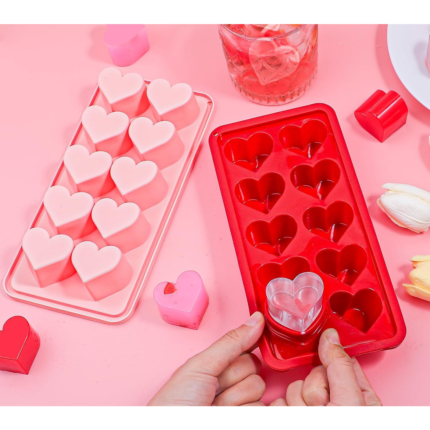 식약처 인증 하트 실리콘 얼음틀 얼음트레이 아이스트레이 10구 BPA프리 식품등급 냄새없는 7,800원