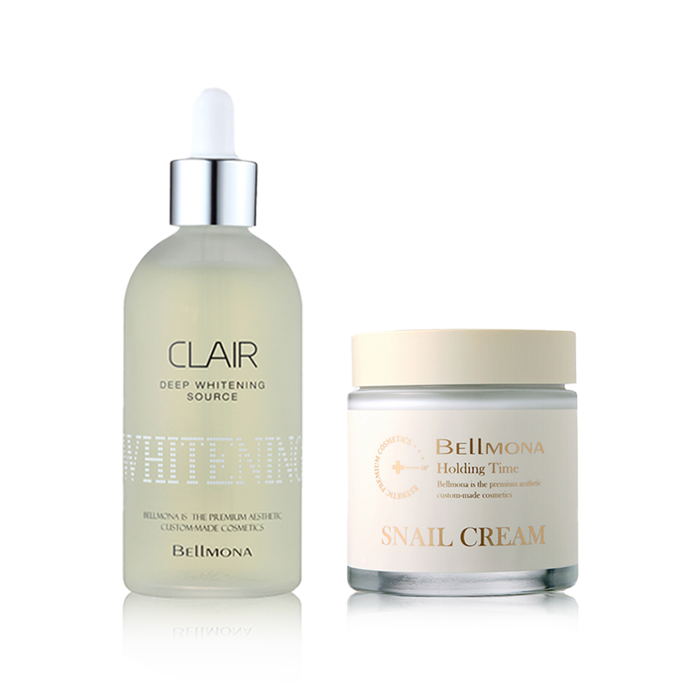 [재생&미백 케어] 벨모나 끌레르 링클 소스 + 홀딩타임 스네일 크림 (2종) (피부과 에스테틱 화장품 95,400원