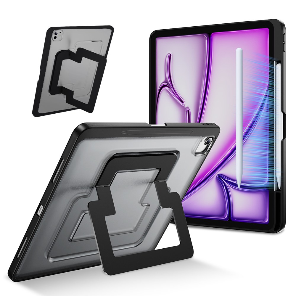 헤미션 아이패드 듀얼 스탠드 태블릿 케이스 펜 수납 & 범퍼 보호 에어7/6/5/4 프로8/7/6/5/4/3/2/1세대 10.9/11/12.9/13인치 M2 M3 M4 M5, 블랙, 1개 31,900원