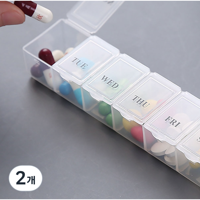 지니밸리 휴대용 알약 케이스 약통 케이스, 세븐데이즈B형, 2개 6,900원
