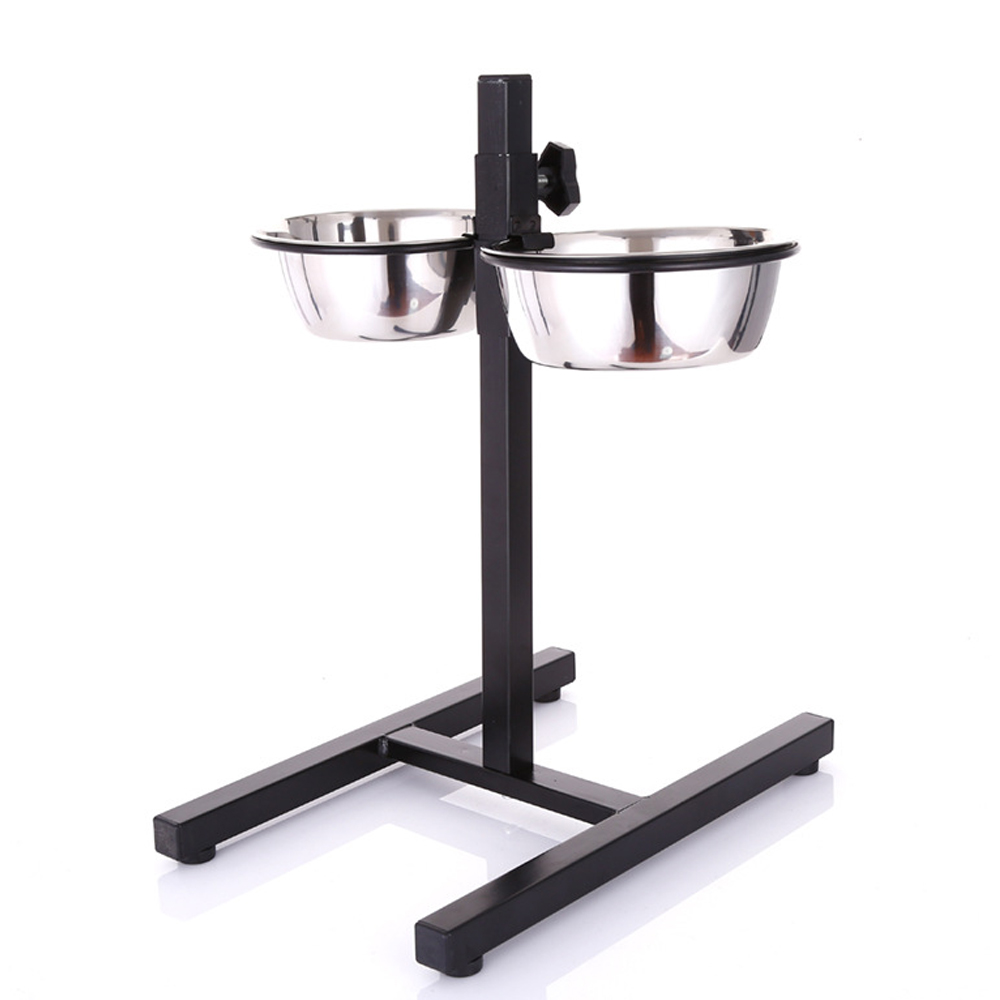 KCJ 강아지 밥그릇 중형견 대형견 높이조절 개 애견 반려견 식기 식탁 급체방지 2구 25,900원