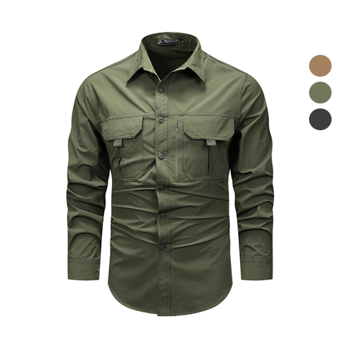 GSTUFF 밀리터리 포켓 긴팔 아웃도어 캠핑 셔츠 남방 29,100원