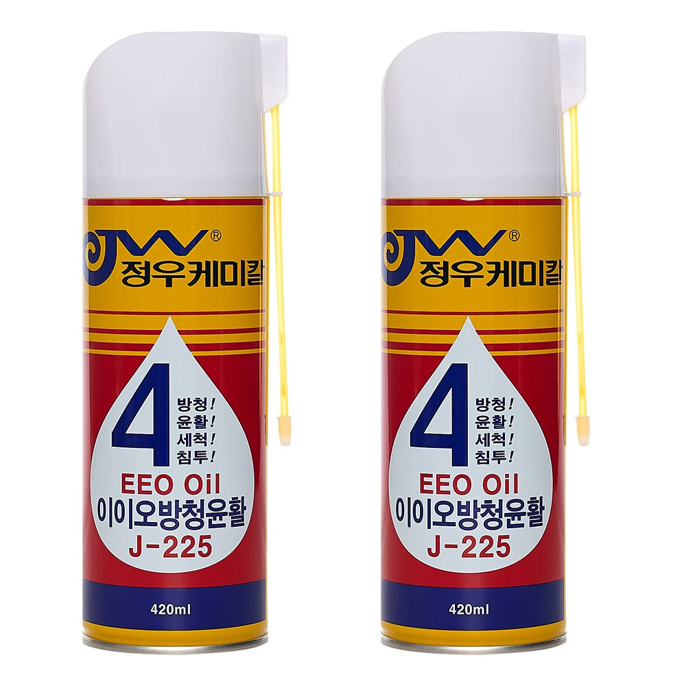 정우케미칼 이이오 방청제 녹방지 윤활제 전문가용 방청윤활제 (j-225, 420mL), 2개 14,300원