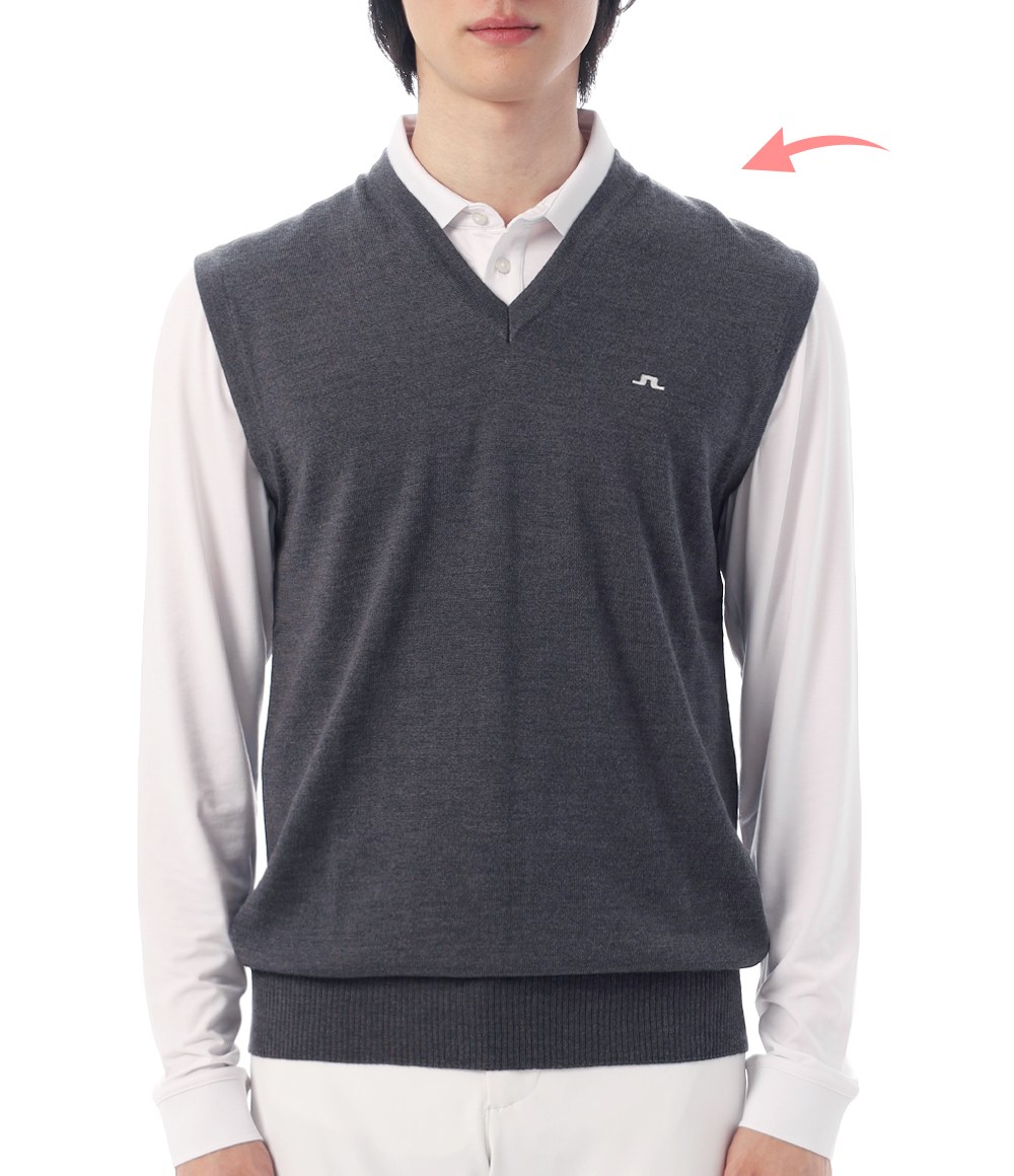 공식정품 제이린드버그 골프웨어 조끼 베스트 J.LINDEBERG 25FW Liam Knitted Vest (GMKW12909-U242) (남성 리암 니트 베스트) 가디건 간절기 160,600원