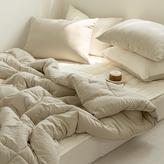 쉬즈홈 국내 제조 쉐이크 밀크 워싱 차렵이불 35,900원