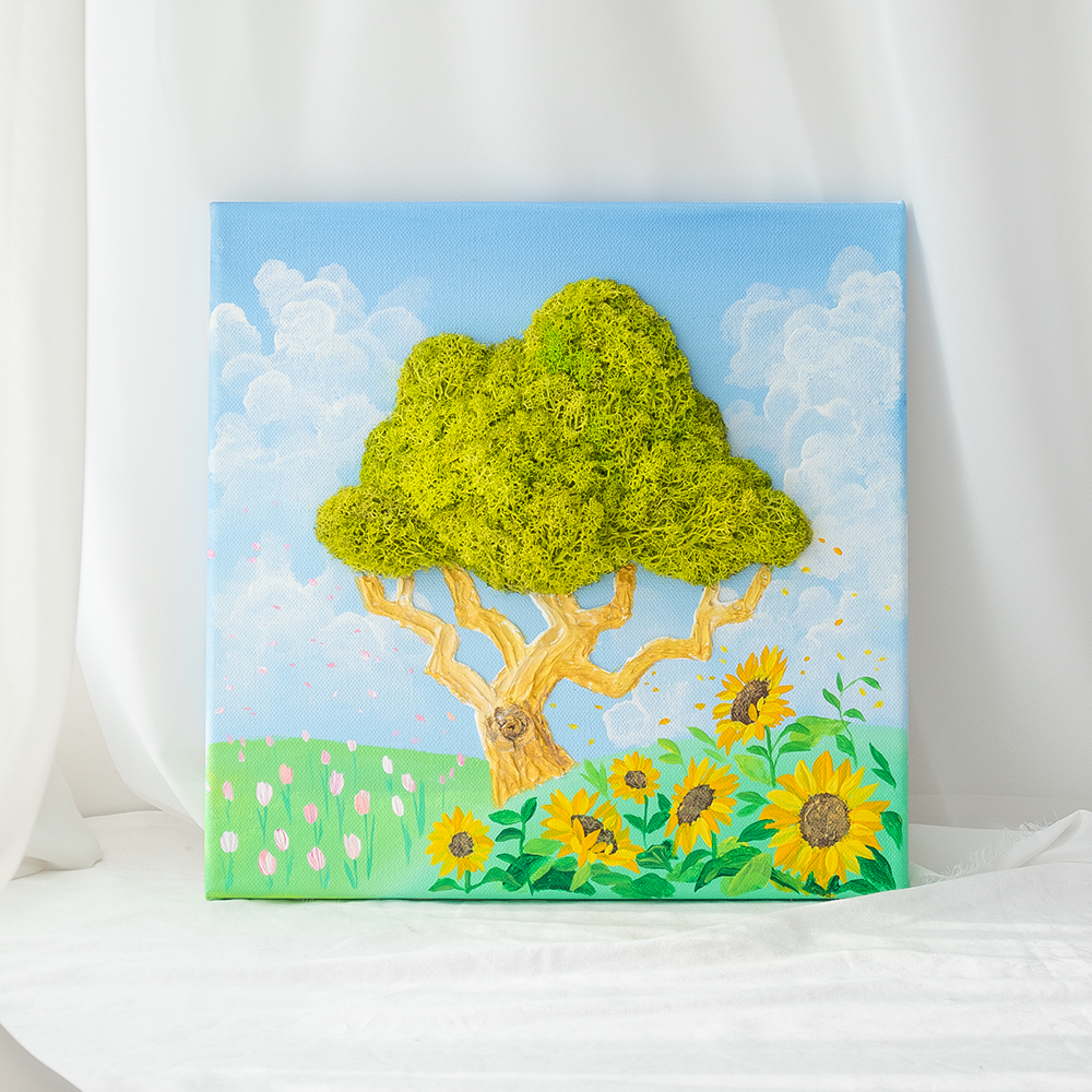 해피트리 천연이끼 스칸디아모스 해바라기 그림 캔버스 액자 79,000원