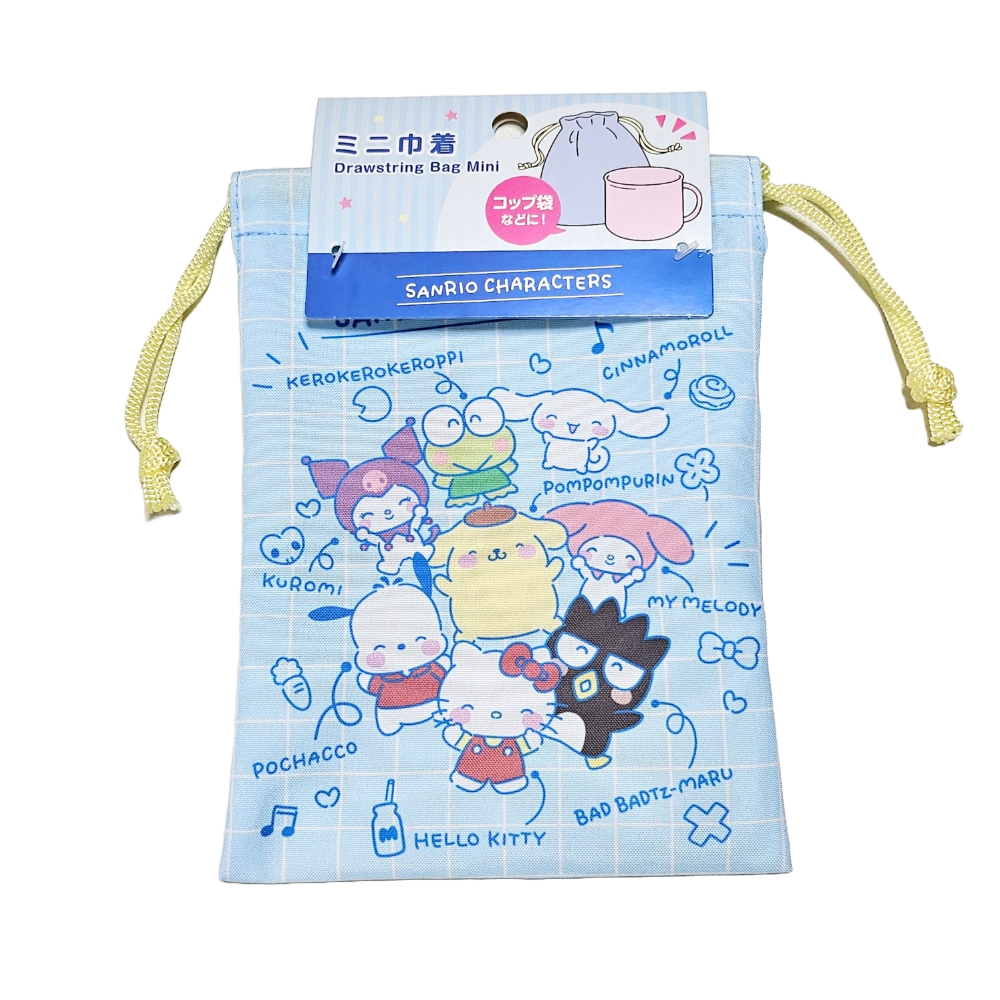 산리오 캐릭터즈 스카이블루 조리개 파우치 복조리 일본정식수입 8,000원