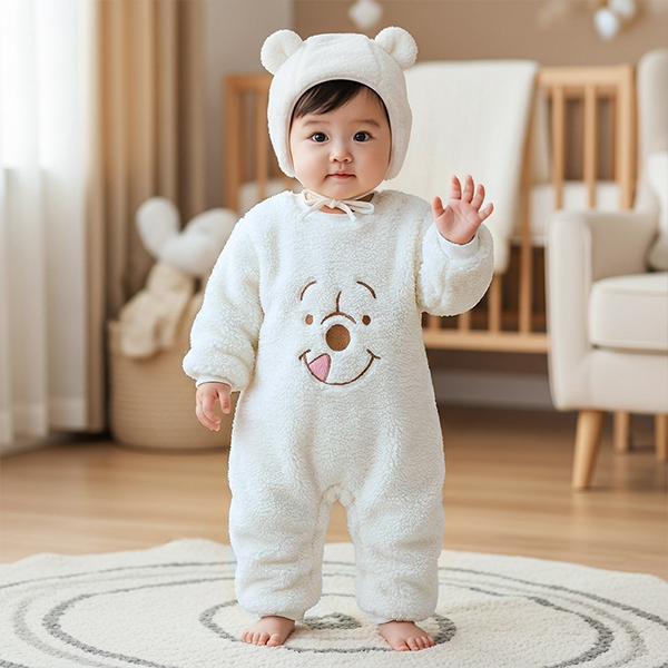 몽실이 뽀글 기모우주복 모자세트 겨울 유아 아동 외출복 아동복 신상 여아 남아 31,900원