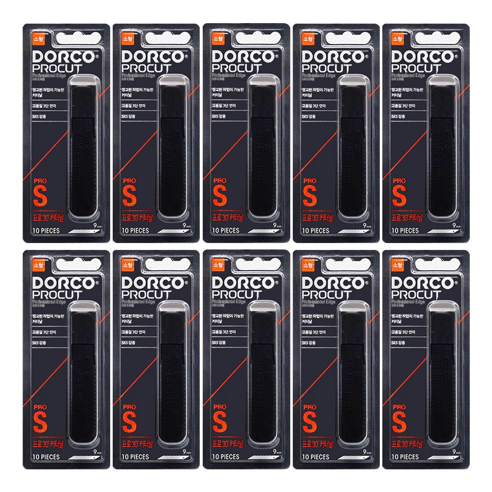 도루코 PRO 프로 S30 커터날 100개입10통 30도 gi 칼날 리필/통 28,500원