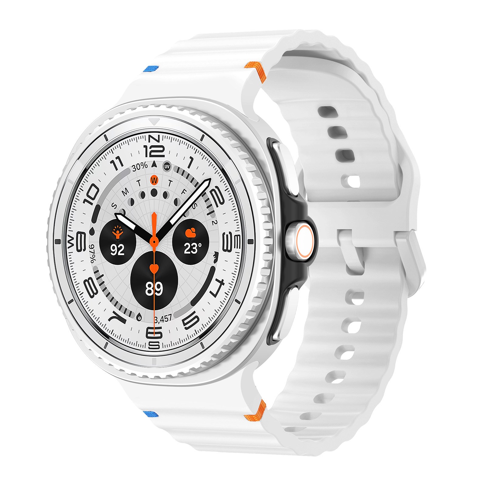 갤럭시워치8/8클래식 호환 실리콘 스포츠 밴드 컬러풀한 스티치 스트랩 40mm 44mm 46mm 9,900원