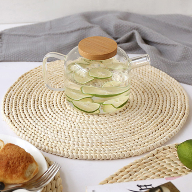 마켓감성 옥수수잎 코스터 테이블매트 원형 7,390원