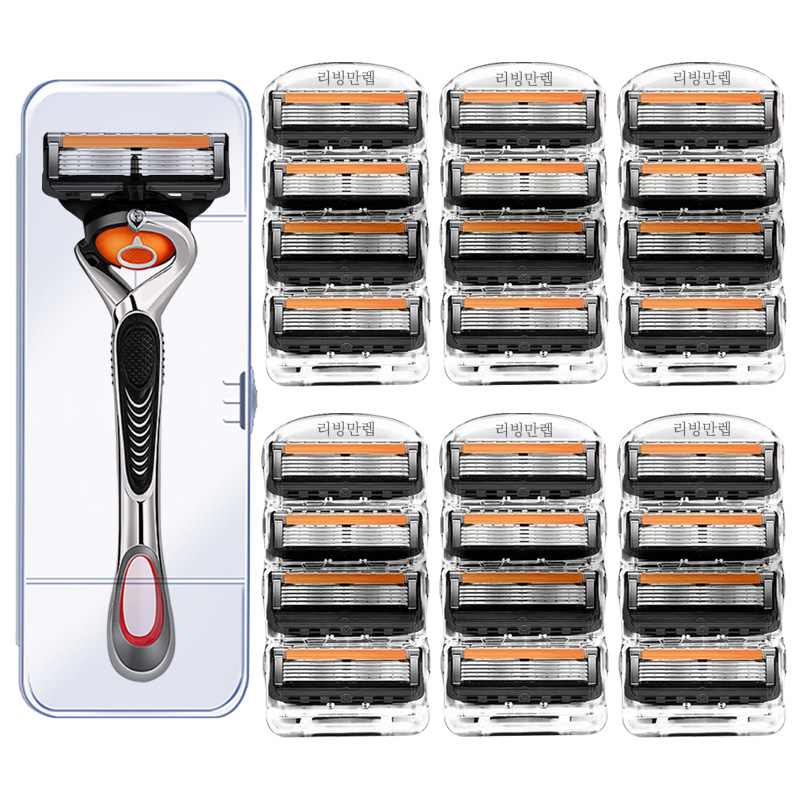 리빙만렙 면도날+스윙 면도기+케이스 질레트 신형 프로글라이드 호환용, 1세트, 신형 프로글라이드 면도날 6팩+스윙 면도기 ALS616 20,900원