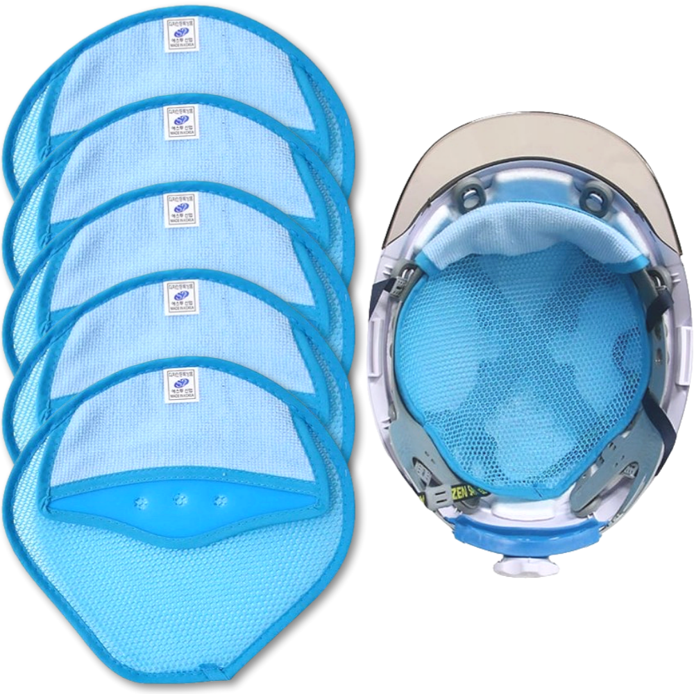 조앤제이 안전모내피 고품질 통풍잘되는 양면메쉬형 안전모 땀받이 내피, 5P, 1세트 11,400원