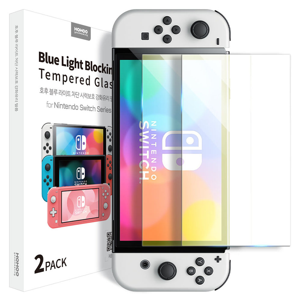 호후 닌텐도 스위치 OLED 필름 강화유리 액정보호 필름 2p 세트 10,380원