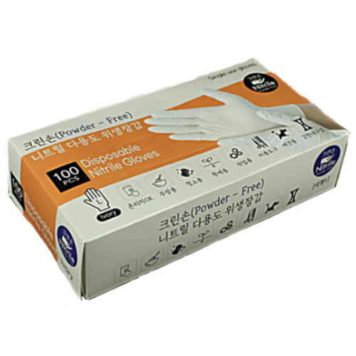 크린손 니트릴 장갑 아이보리 100매 ( S ), 100개 7,990원