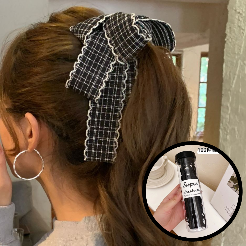 모미엘 프리미엄 세련된 여성 고급 곱창 헤어끈 머리끈 헤어핀 머리핀 15,400원