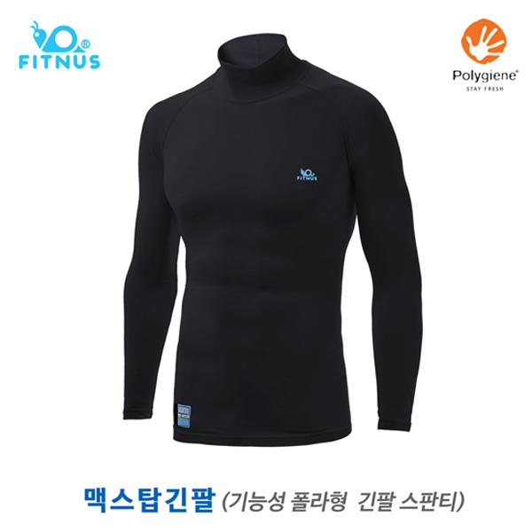 휘너스 맥스탑긴팔-땀냄새,물빠짐 없는 기능성 스포츠 스판웨어 터틀넥스타일 긴팔티셔츠 속건 항균 한국제작 티셔츠 34,500원