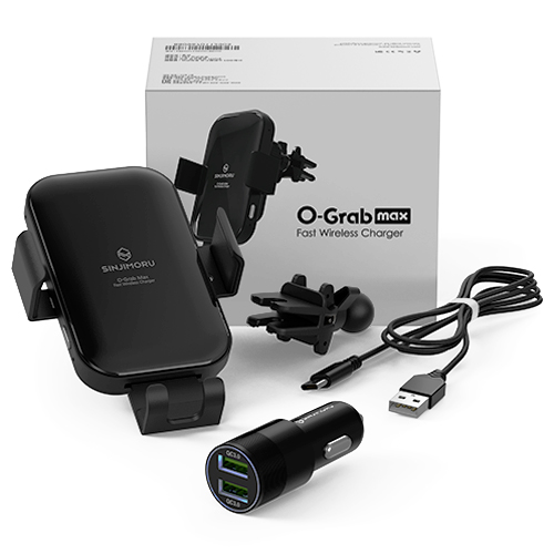 신지모루 차량용 무선 충전 거치대 오그랩 맥스 + 퀄컴3.0고속충전 2포트 시거잭 43,050원
