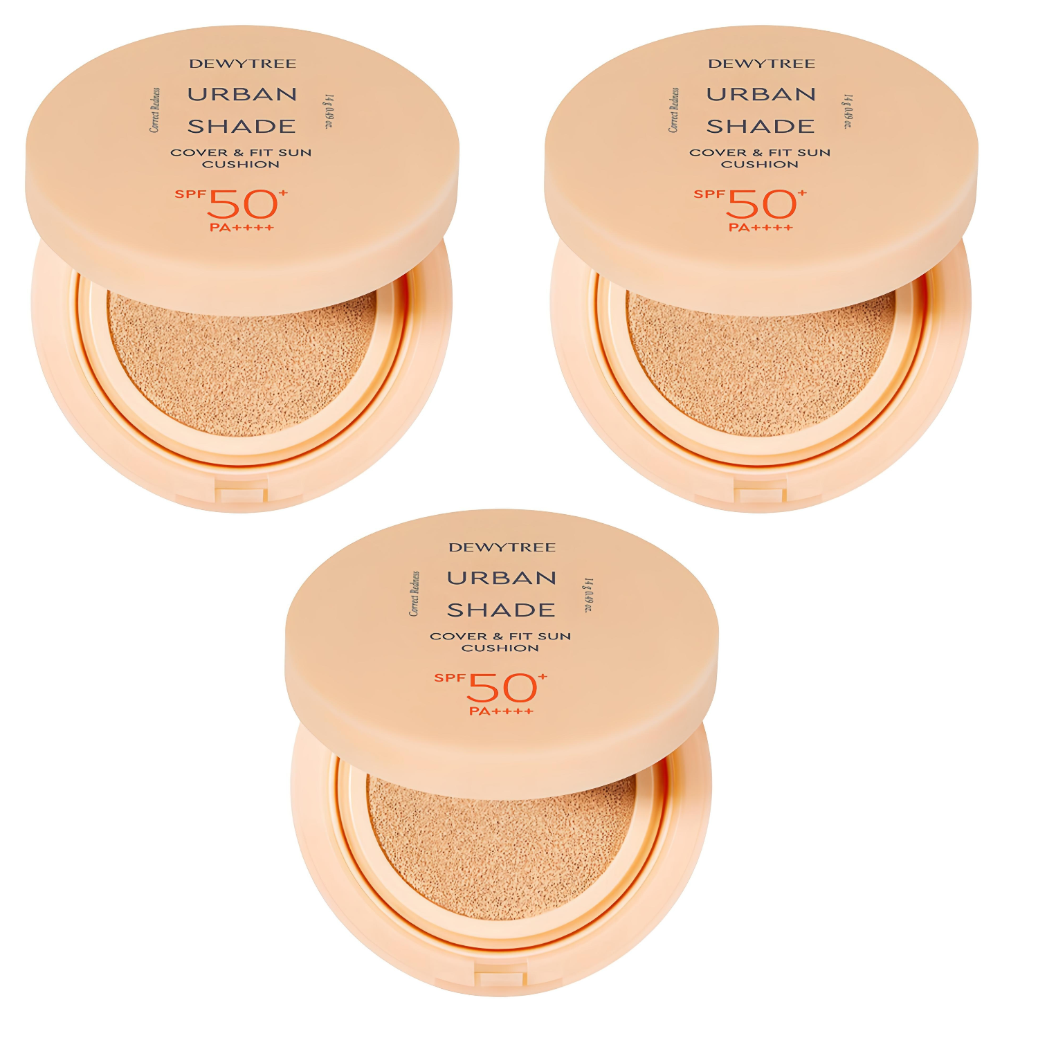 듀이트리 어반쉐이드 커버 앤 핏 선쿠션 SPF50+ PA++++, 14g, 3개 32,650원