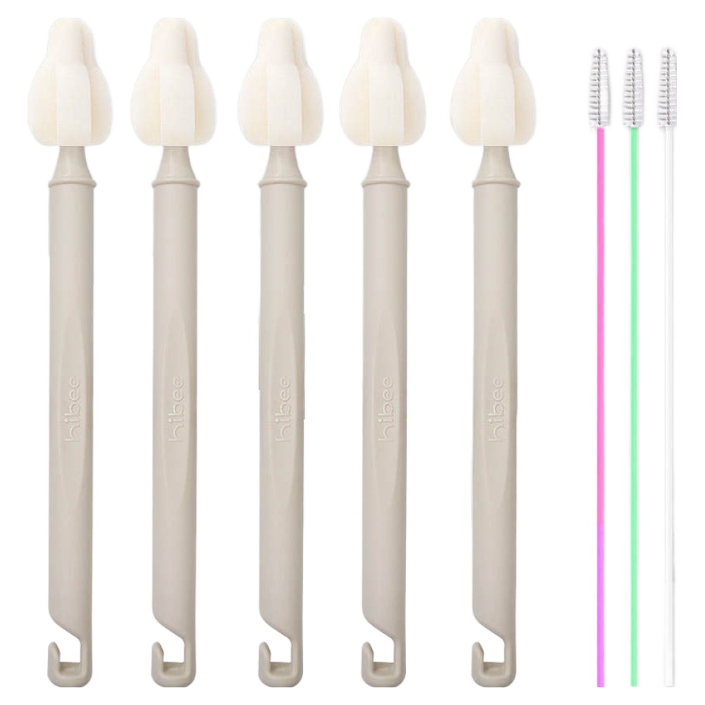 하이비 젖병 젖꼭지 세척 몽글이 롱 미니솔 5p + 빨대솔 3p 15,400원