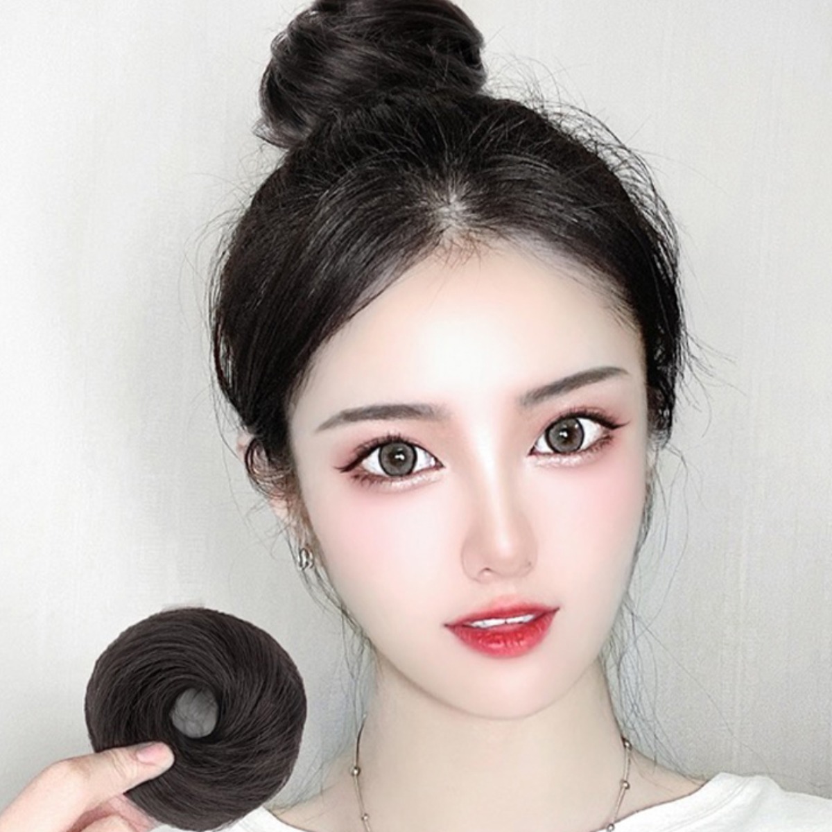 MOMOwig 5초 당고머리 메이커 똥머리메이커 올림머리밴드 와이 [A001/A005], 1개, 내추럴블랙 16,890원