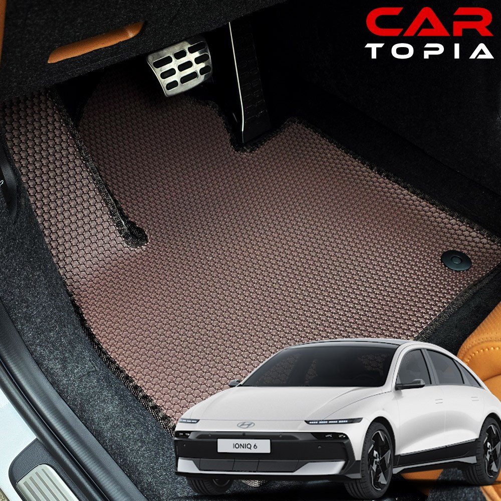 더뉴 아이오닉6 벌집매트 TPE 더블 엠보 카매트 자동차 발판 페이스리프트 용품, 더뉴 아이오닉 6 69,000원