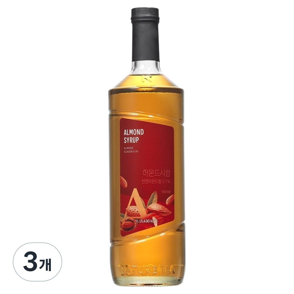 네이쳐티 아몬드 시럽, 1L, 3개 34,180원
