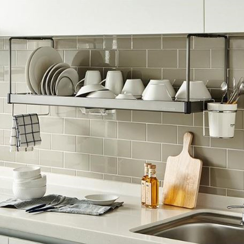 한샘 프리미엄 부착형 식기건조대 900, 1단, 그레이, 1개 159,900원