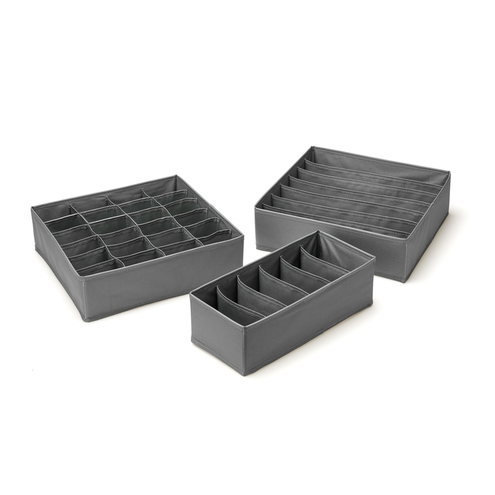 조은리빙 속옷정리함 3종 세트 그레이 8,200원