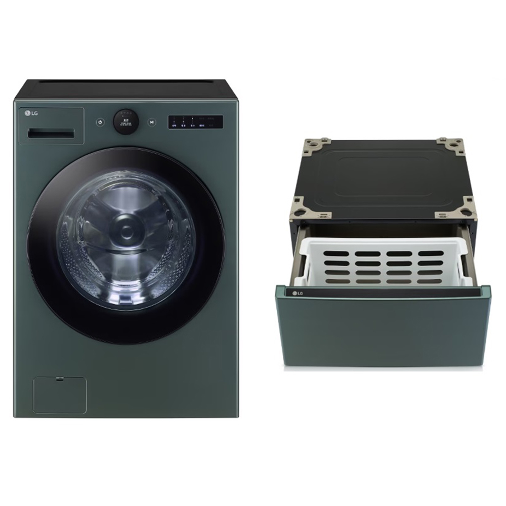 LG전자 트롬 오브제컬렉션 세탁기 25kg + 페데스탈 수납함 세트 FX25GARF 방문설치 1,961,410원
