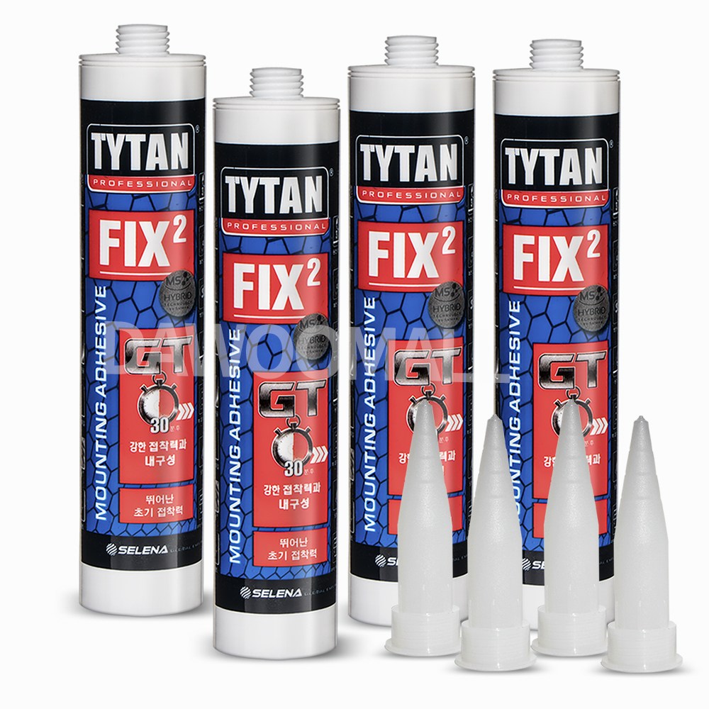 *다우몰* 초강력 접착 실리콘 타이탄픽스2GT 4개(노즐4개) 외벽 방수 수중 빨리굳는 실란트 58,900원