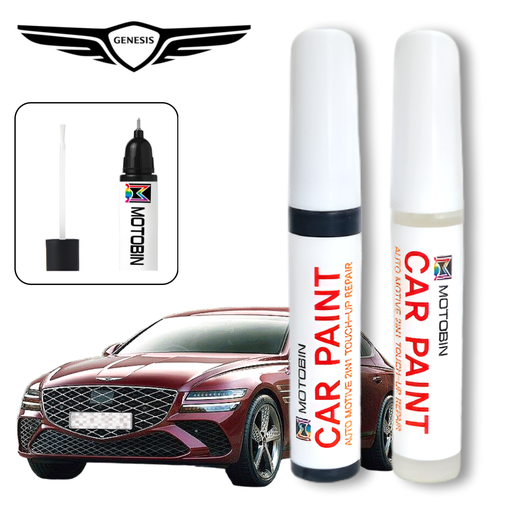 제네시스 G80 G90 GV80 GV70 페인트 붓펜, YW6 마블화이트 + 투명, 1세트 13,900원